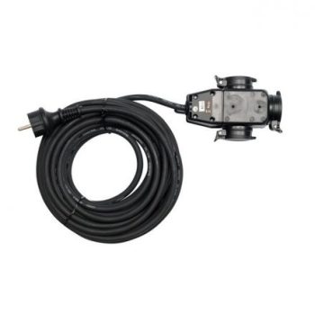   YATO Hosszabbító lengőkábel gumiszigetelt 3 dugalj 20m 3x1,5mm2 (YT-81162)