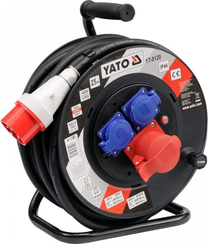 YATO Ipari kábeldob 400V 25m 5x2,5mm2  (YT-8120)