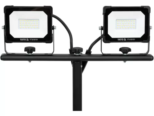 YATO LED reflektor állvánnyal, 2 × 20 W, 3800 lm, IP65, 0,59–1,22 m (YT-818151)