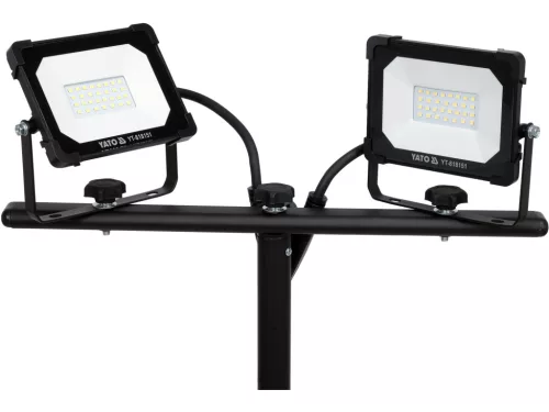 YATO LED reflektor állvánnyal, 2 × 20 W, 3800 lm, IP65, 0,59–1,22 m (YT-818151)