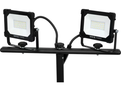 YATO LED reflektor állvánnyal, 2 × 20 W, 3800 lm, IP65, 0,59–1,22 m (YT-818151)