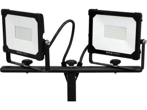 YATO LED reflektor állvánnyal, 2 × 30 W, 5700 lm, IP65, 0,59–1,22 m (YT-818171)