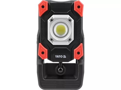 YATO Akkumulátoros LED munkalámpa szorítós rögzítéssel, 20 W, 2000 lm, 4400 mAh, powerbank funkcióval (YT-818216)