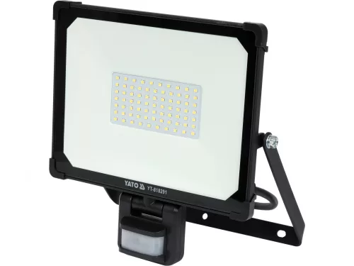 YATO ELEKTROMOS LED REFLEKTOR MOZGÁSÉRZÉKELŐS 4750 LUMEN 50 W (YT-818291)