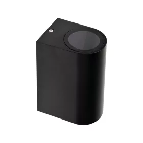   YATO Kültéri fali lámpa fel-le világító, 2 × GU10, fekete alumínium, IP44, 230 V (YT-81902)