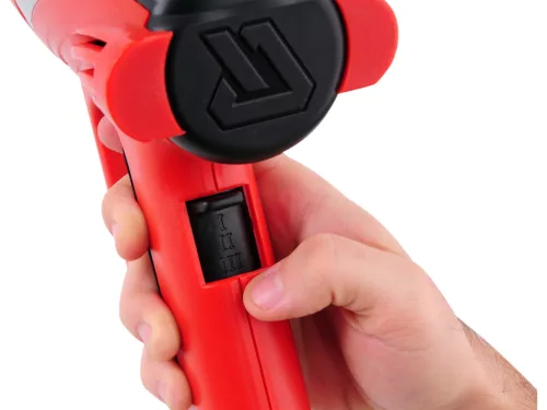 YATO Hőlégfúvó LCD kijelzővel és fokozatmentes hőmérséklet-szabályozással, 2000 W, 70–600 °C, kofferrel (YT-82293)