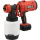 YATO Akkumulátoros festékszóró pisztoly HVLP, 18 V, 1000 ml, 1 l/perc, szénkefe nélküli motorral (YT-82767)