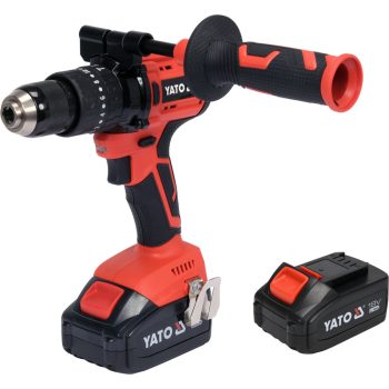   YATO Akkumulátoros fúró-csavarozógép készlet 18V, 75Nm, 2x3,0Ah (YT-82791)