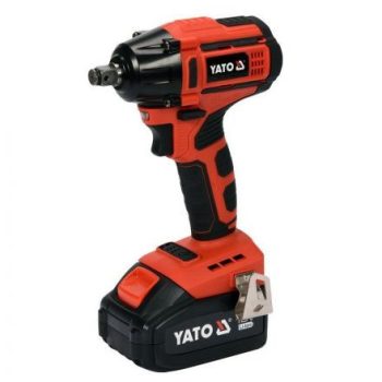   YATO Akkus ütvecsavarozó szénkefe nélküli 250Nm 18 V Li-ion (1 x 3,0 Ah akku + töltő) (YT-82802)