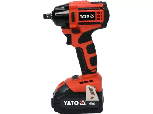 YATO Akkus ütvecsavarozó szénkefe nélküli 250Nm 18 V Li-ion (1 x 3,0 Ah akku + töltő) (YT-82802)