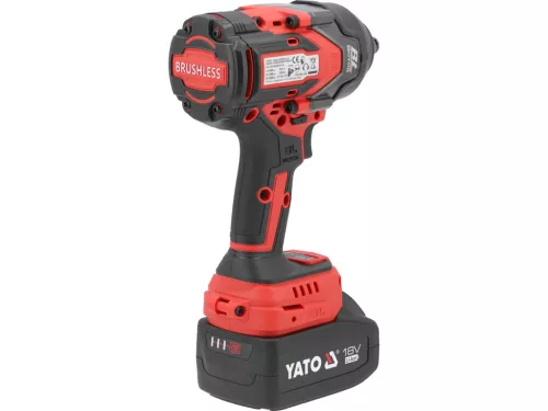YATO 18V ÜTVECSAVAROZÓ 1/2" 1200 NM 4 AH AKKUMULÁTORRAL, 1/2-1/4 BIT ADAPTERREL (YT-828071)