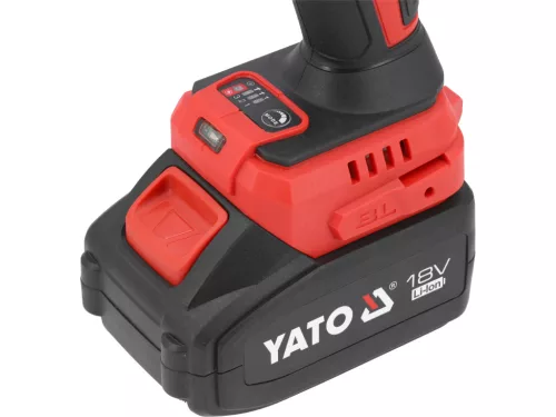 YATO 18V ÜTVECSAVAROZÓ 1/2" 1200 NM 4 AH AKKUMULÁTORRAL, 1/2-1/4 BIT ADAPTERREL (YT-828071)