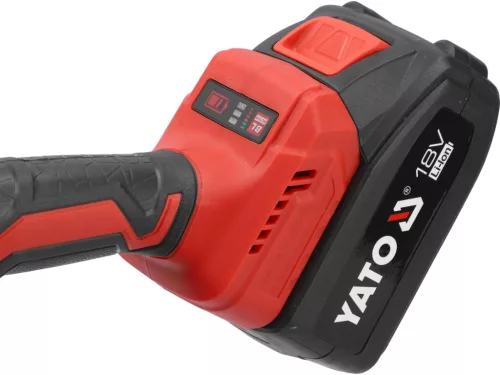 YATO Akkus körfűrész 18 V-os 140 MM, szénkefementes motor + 2 db 4.0Ah akkumulátor (YT-8281185)