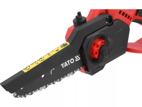 YATO 18V AKKUMULÁTOROS LÁNCFŰRÉSZ 175MM + 2AH AKKUMULÁTOR + TÖLTŐ (YT-828133)