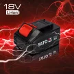 YATO Akkumulátoros sarokcsiszoló 18 V 125 mm, 2,0 Ah akku + töltő (YT-82826)