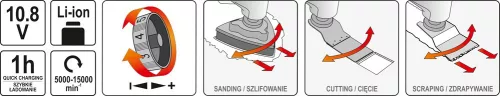 YATO Sarokcsiszoló 10.8V (YT-82900)