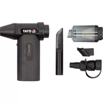   YATO Hordozható turbó légfúvó- porszívó ( légseprű ) tartozékokkal kofferban (YT-82936)