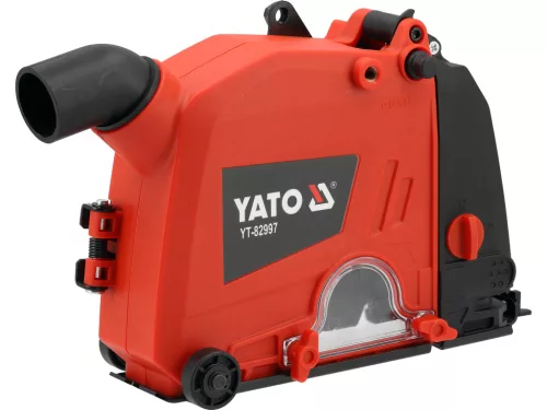 YATO Horonymaró porelszívó burkolat sarokcsiszolóhoz, 150 mm, 5–30 mm vágásszélesség (YT-82997)