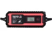 YATO AKKUMULÁTOR TÖLTŐ 6/12 V 2/4 A MAX. 200 AH LCD KIJELZŐ (YT-83000)