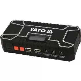   YATO Indítássegítő és powerbank 12 V, 12000 mAh, 300–500 A, LCD-kijelzővel (YT-83082)