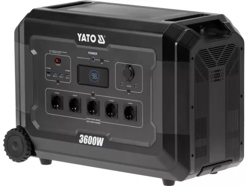 YATO Hordozható töltőállomás (POWER BANK) 3600 Watt, 3072 Wh (YT-83096)
