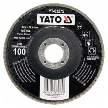   YATO Lamellás csiszolókorong lapos 125 x 22,2 mm P36 (YT-83271)