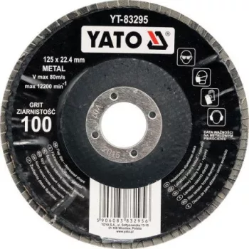   YATO Lamellás csiszolókorong döntött 125 x 22,2 mm P36 (YT-83291)