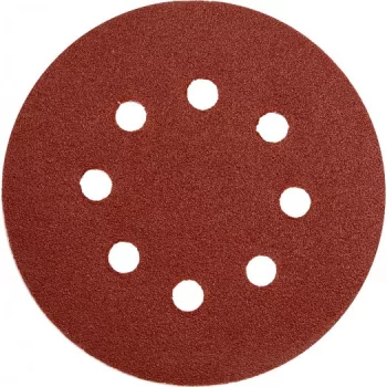   YATO Fíbertárcsa tépőzáras 8 lyukas 125 mm P150 (5db/cs) (YT-83456)