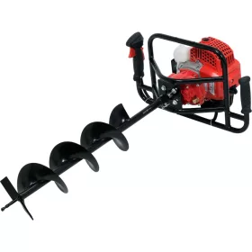   YATO Benzines talajfúró / földfúró készlet, 1,4 kW, 51,2 cm³, Ø100–200 mm, 3 fúrószárral (YT-84660)