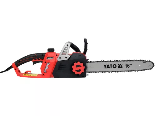 YATO Elektromos láncfűrész – 2400W, 40 cm (16") vezetőlemez, szerszám nélküli láncfeszítés (YT-84872)