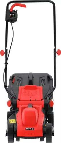 YATO Elektromos fűnyíró szíjhajtással, 1300 W, 330 mm vágásszélesség, 30 literes fűgyűjtővel (YT-851990)