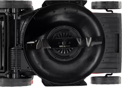 YATO Elektromos fűnyíró önjáró hajtással és oldalkidobással, 2000 W, 460 mm, 60 literes fűgyűjtővel (YT-851993)