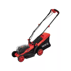   YATO Akkumulátoros Fűnyíró szett – 36V (2x18V), 34 cm vágásszélesség, 2x2Ah akkuval és gyorstöltővel (YT-85220)