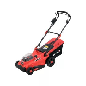   YATO Akkumulátoros fűnyíró készlet 36V (2x18V), szénkefe nélküli, 37 cm, 2 db 4,0 Ah akkuval és dupla töltővel (YT-85222)
