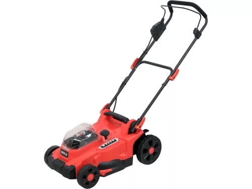 YATO Akkumulátoros Fűnyíró – 36V (2x18V), 37 cm vágásszélesség, szénkefementes motor (akku és töltő nélkül) (YT-85223)