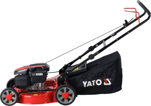 YATO Benzines fűnyíró Loncin motorral, 139 cm³, 46 cm vágásszélesség, 60 literes fűgyűjtővel (YT-85501)