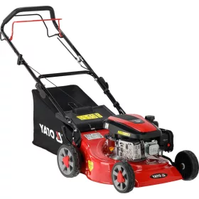   YATO Önjáró benzines fűnyíró Loncin motorral, 139 cm³, 46 cm vágásszélesség, 60 literes fűgyűjtővel (YT-85502)