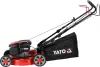 YATO Önjáró benzines fűnyíró Loncin motorral, 139 cm³, 46 cm vágásszélesség, 60 literes fűgyűjtővel (YT-85502)