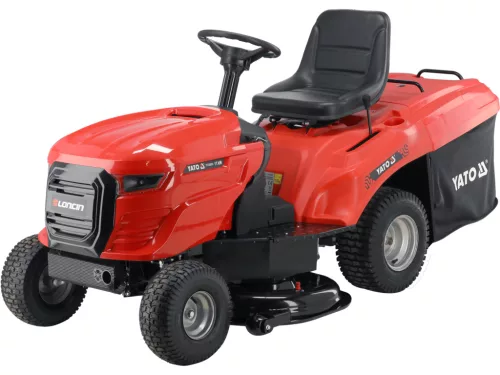 YATO Benzinmotoros fűnyíró traktor nagy füves területek nyírásához, 107 cm, 11 kW (YT-85551)