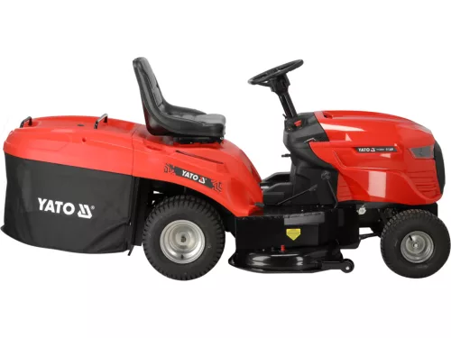YATO Benzinmotoros fűnyíró traktor nagy füves területek nyírásához, 107 cm, 11 kW (YT-85551)