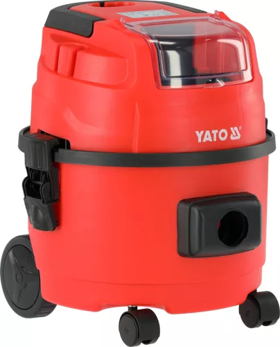 YATO Műhelyporszívó akkus 18 V, száraz-nedves, 15 liter, 17 kPa, akkumulátor és töltő nélkül (YT-85691)