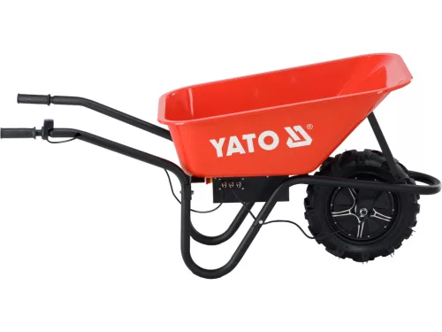 YATO Akkus elektromos talicska 150 kg teherbírással, 24 V, 500 W szénkefementes motorral (YT-86097)