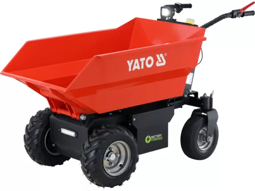 YATO  Elektromos mini dömper hidraulikus billentéssel, 500 kg teherbírással – 48 V, 1000 W  (YT-86106)