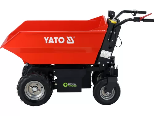 YATO  Elektromos mini dömper hidraulikus billentéssel, 500 kg teherbírással – 48 V, 1000 W  (YT-86106)