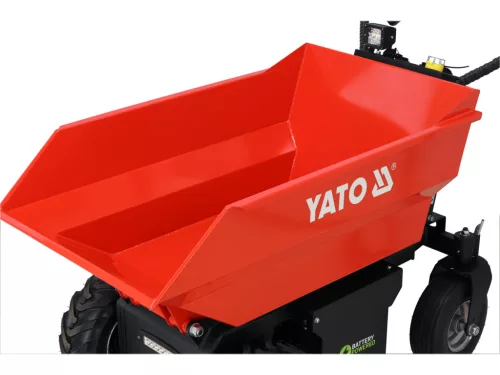 YATO  Elektromos mini dömper hidraulikus billentéssel, 500 kg teherbírással – 48 V, 1000 W  (YT-86106)
