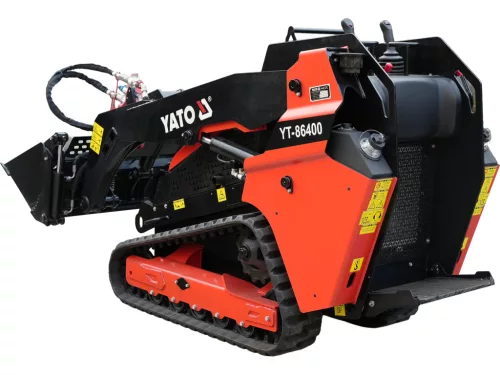 YATO Mini lánctalpas rakodógép Kubota dízelmotorral, 650 kg teherbírás, 915 mm kanállal ( 33 különböző cserélhető adapterekkel funkció bővíthető)  (YT-86400)