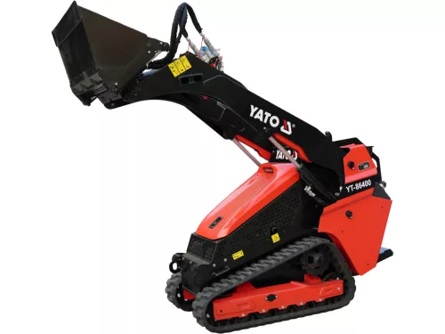 YATO Mini lánctalpas rakodógép Kubota dízelmotorral, 650 kg teherbírás, 915 mm kanállal ( 33 különböző cserélhető adapterekkel funkció bővíthető)  (YT-86400)