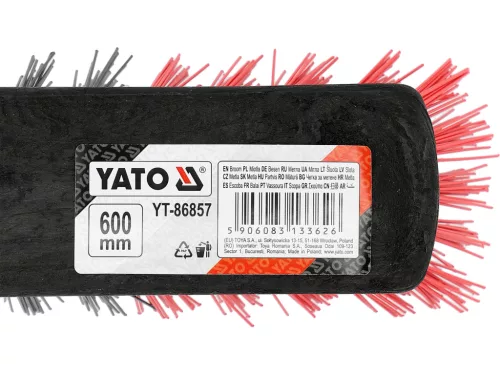 YATO Utcai seprűfej 300 mm, PET/PVC sörtékkel, kültéri takarításhoz (YT-86857)