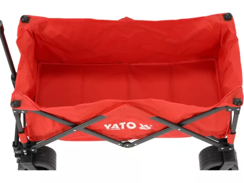 YATO Kerti kézikocsi összecsukható kivitelben, 100 kg teherbírással, camping és strand használatra (YT-86950)