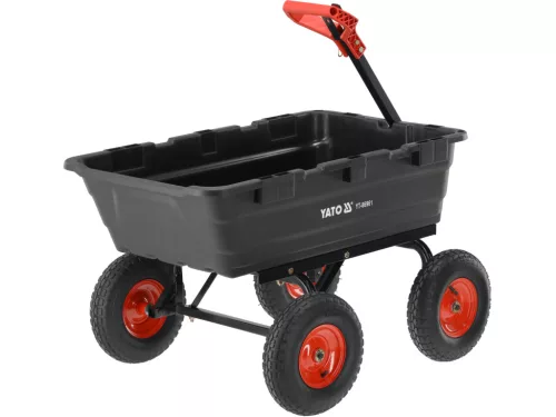 YATO Kerti kézikocsi billenő platóval, 550 kg teherbírással, XXL rakfelülettel (YT-86961)